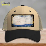 Pure Michigan Rusty Blank Novelty License Plate Hat Mesh / Khaki|Black