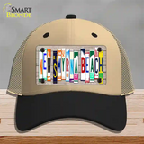 New Smyrna Beach Plate Art Novelty License Plate Hat Mesh / Khaki|Black