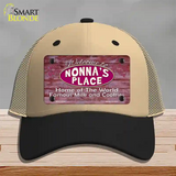 Nonnas Place Novelty License Plate Hat Mesh / Khaki|Black