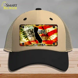 California Love Novelty License Plate Hat Mesh / Khaki|Black