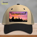 San Francisco Silhouette Novelty License Plate Hat Mesh / Khaki|Black