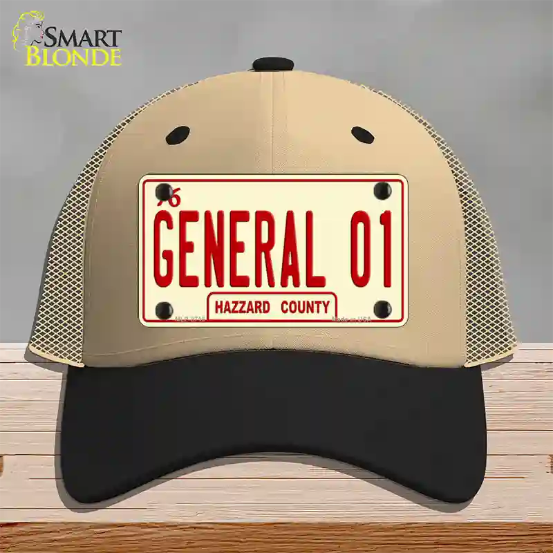 General 01 Novelty License Plate Hat Mesh / Khaki|Black