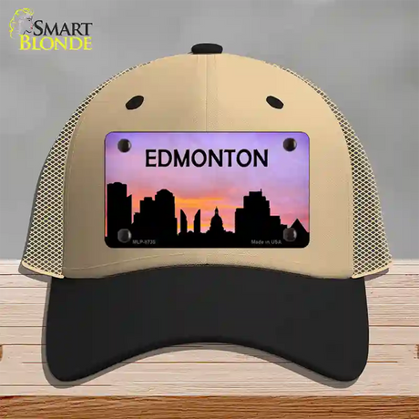 Edmonton Silhouette Novelty License Plate Hat Mesh / Khaki|Black