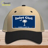 Inlet Girl Novelty License Plate Hat Mesh / Khaki|Black