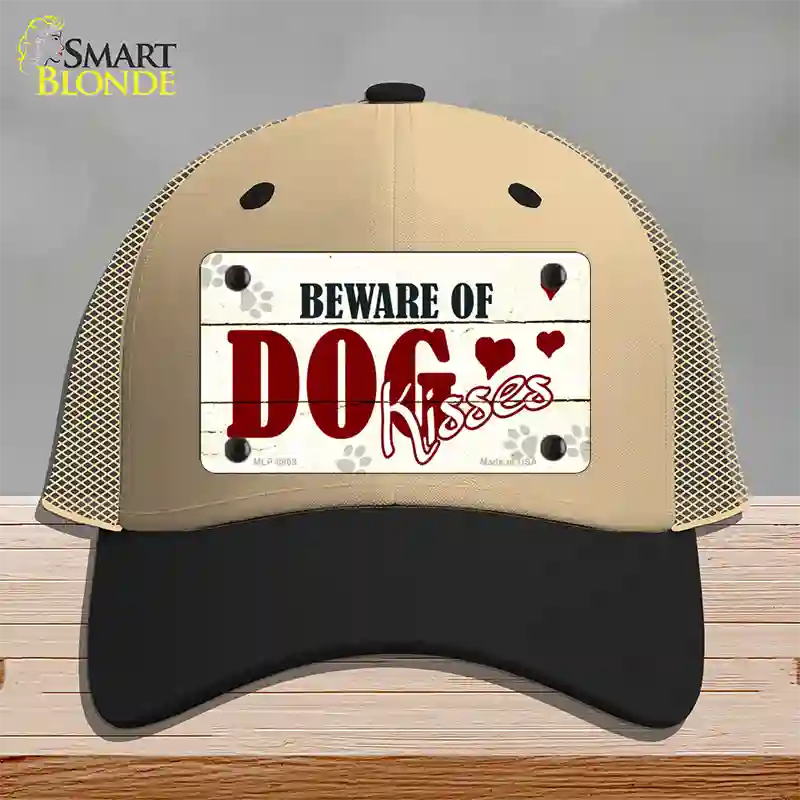 Beware of Dogs Novelty License Plate Hat Mesh / Khaki|Black