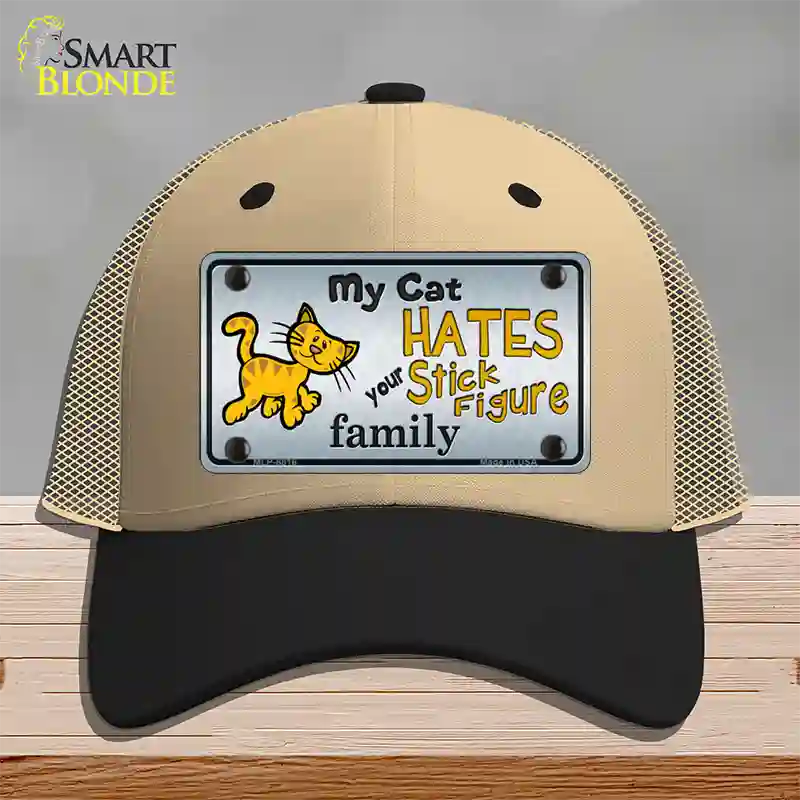 My Cat Hates Novelty License Plate Hat Mesh / Khaki|Black