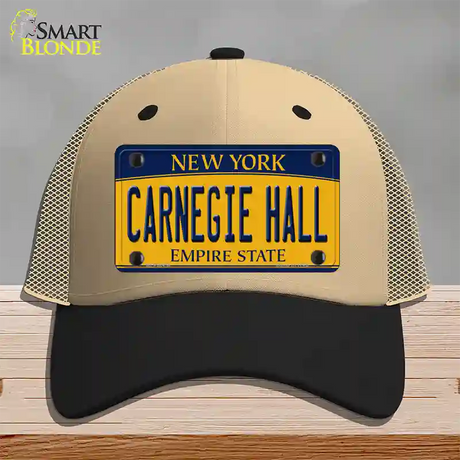 Carnegie Hall New York Novelty License Plate Hat Mesh / Khaki|Black