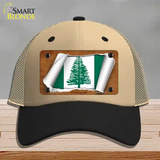 Norfolk Islands Flag Scroll Novelty License Plate Hat Mesh / Khaki|Black