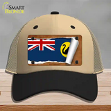 West Australia Flag Scroll Novelty License Plate Hat Mesh / Khaki|Black