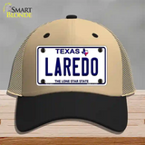 Laredo Texas Novelty License Plate Hat Mesh / Khaki|Black