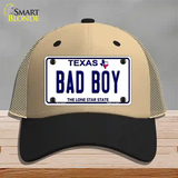 Bad Boy Texas Novelty License Plate Hat Mesh / Khaki|Black