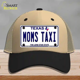 Moms Taxi Texas Novelty License Plate Hat Mesh / Khaki|Black