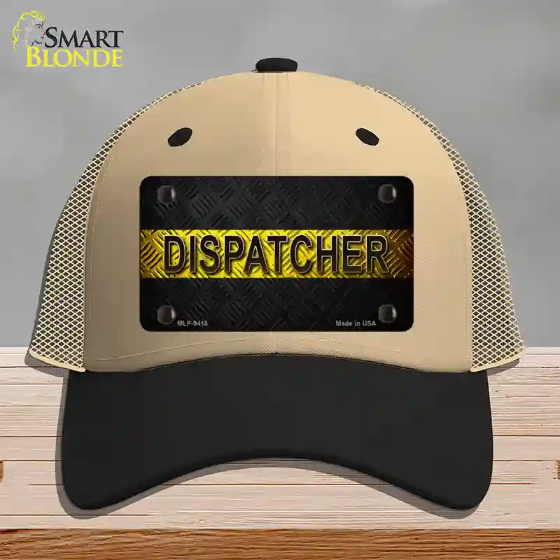 Dispatcher Novelty License Plate Hat Mesh / Khaki|Black