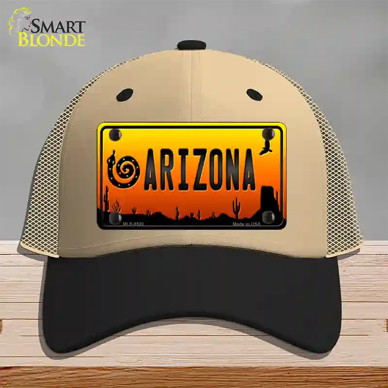 Snake Arizona Scenic Novelty License Plate Hat Mesh / Khaki|Black