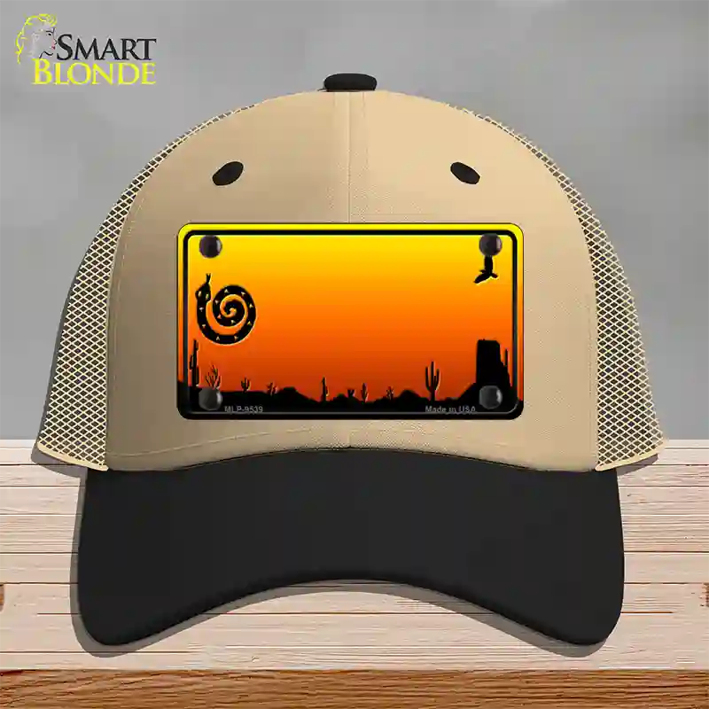 Snake Blank Scenic Novelty License Plate Hat Mesh / Khaki|Black