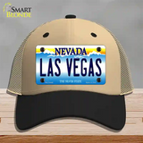 Las Vegas Nevada Novelty License Plate Hat Mesh / Khaki|Black