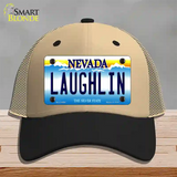 Laughlin Nevada Novelty License Plate Hat Mesh / Khaki|Black