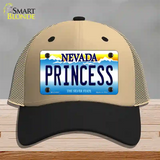 Princess Nevada Novelty License Plate Hat Mesh / Khaki|Black