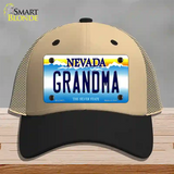 Grandma Nevada Novelty License Plate Hat Mesh / Khaki|Black