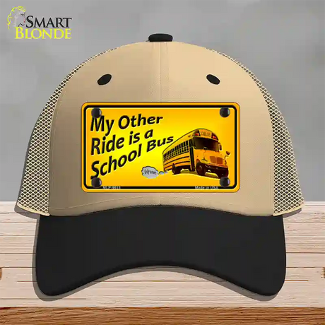 My Other Ride Novelty License Plate Hat Mesh / Khaki|Black