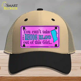 Rhode Island Girl Novelty License Plate Hat Mesh / Khaki|Black