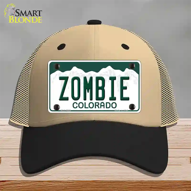 Zombie Colorado Novelty License Plate Hat Mesh / Khaki|Black