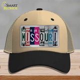 Missouri License Plate Art Novelty License Plate Hat Mesh / Khaki|Black