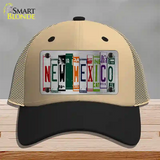 New Mexico License Plate Art Novelty License Plate Hat Mesh / Khaki|Black