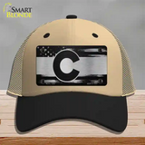 Colorado Carbon Fiber Novelty License Plate Hat Mesh / Khaki|Black