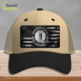 Kentucky Carbon Fiber Novelty License Plate Hat Mesh / Khaki|Black