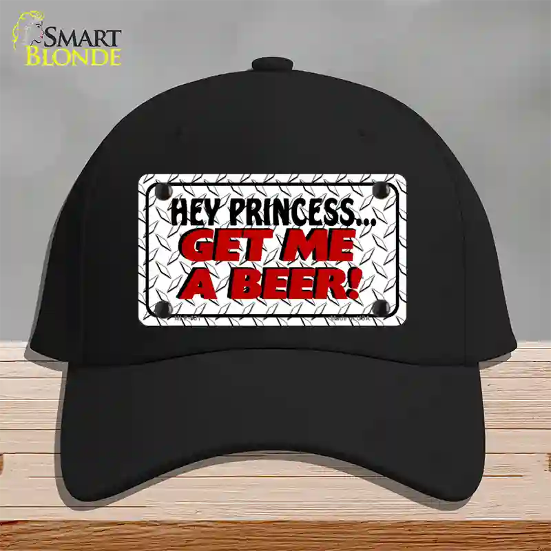 Get Me a Beer Novelty License Plate Hat Cotton / Black