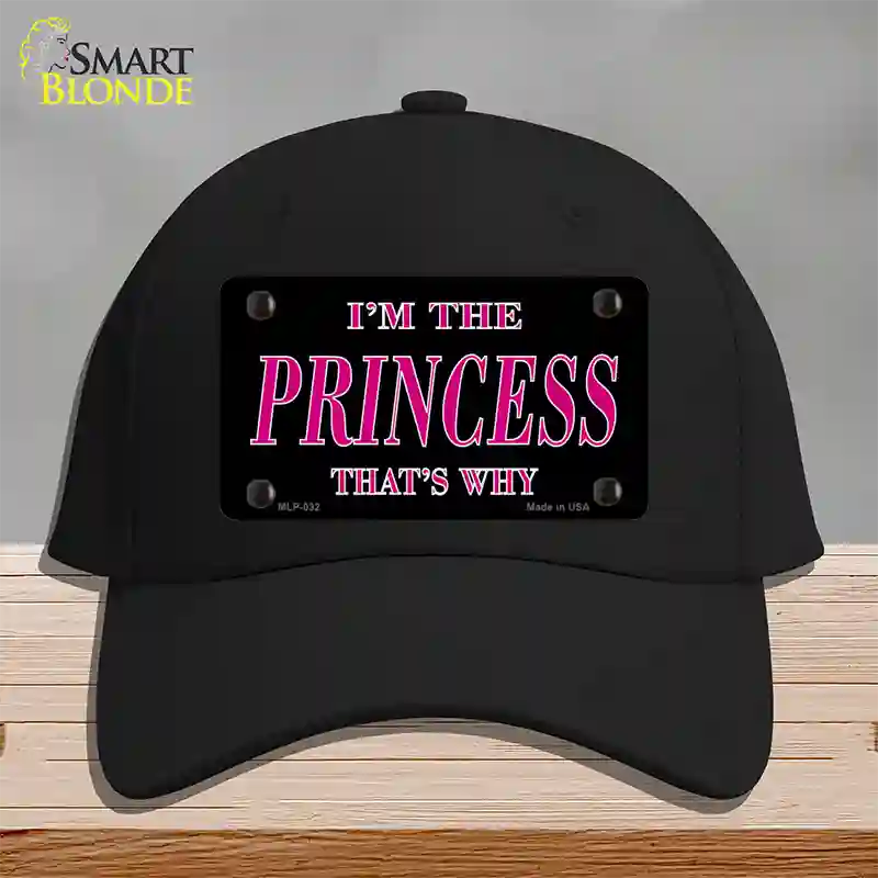 Princess Thats Why Novelty License Plate Hat Cotton / Black