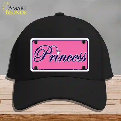 Pink Princess Tiara Novelty License Plate Hat Cotton / Black