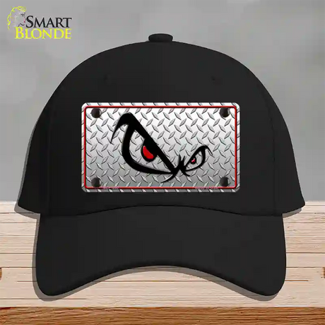 No Fear Eyes Diamond Novelty License Plate Hat Cotton / Black