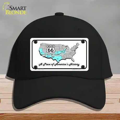 A Piece Of History Novelty License Plate Hat Cotton / Black