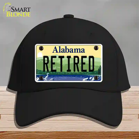 Retired Alabama Novelty License Plate Hat Cotton / Black