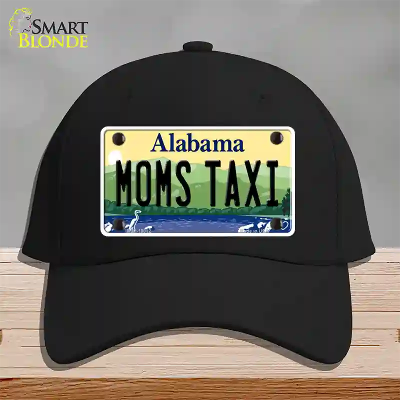 Moms Taxi Alabama Novelty License Plate Hat Cotton / Black