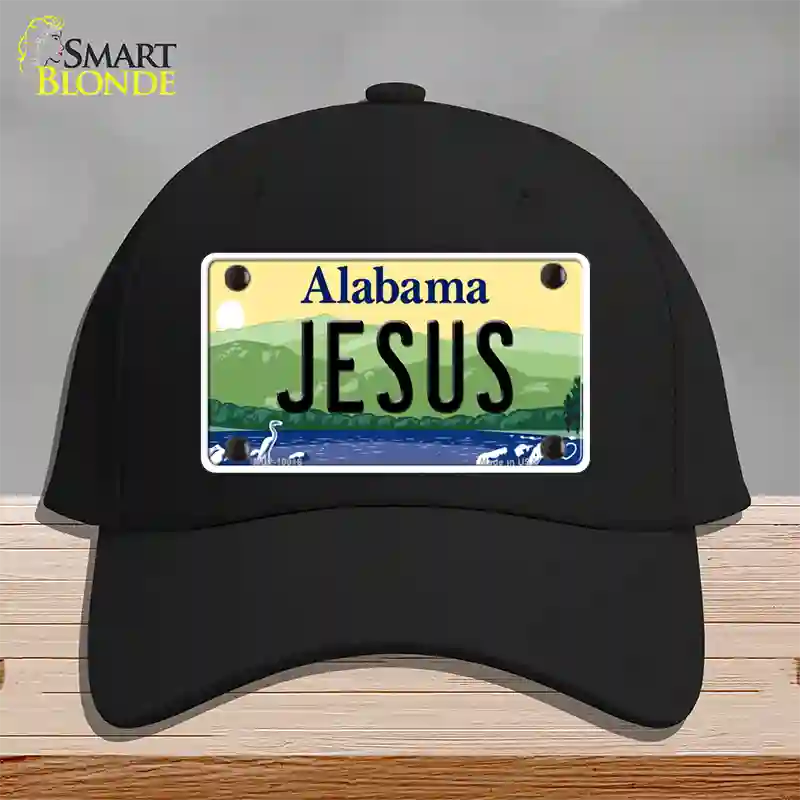 Jesus Alabama Novelty License Plate Hat Cotton / Black