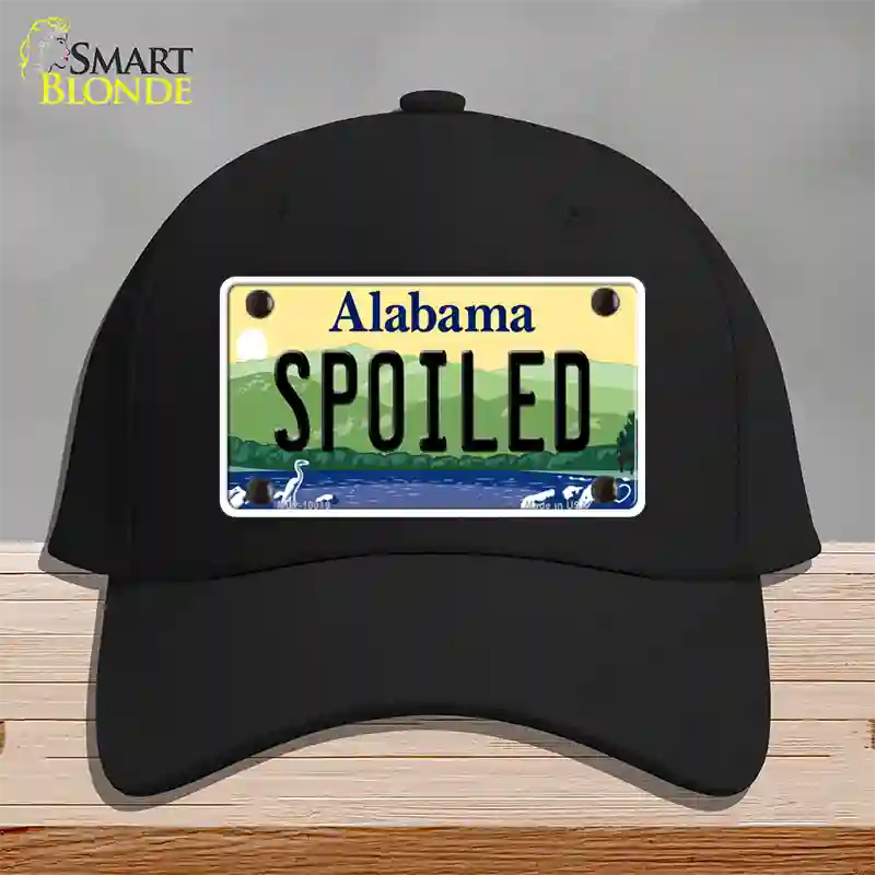 Spoiled Alabama Novelty License Plate Hat Cotton / Black