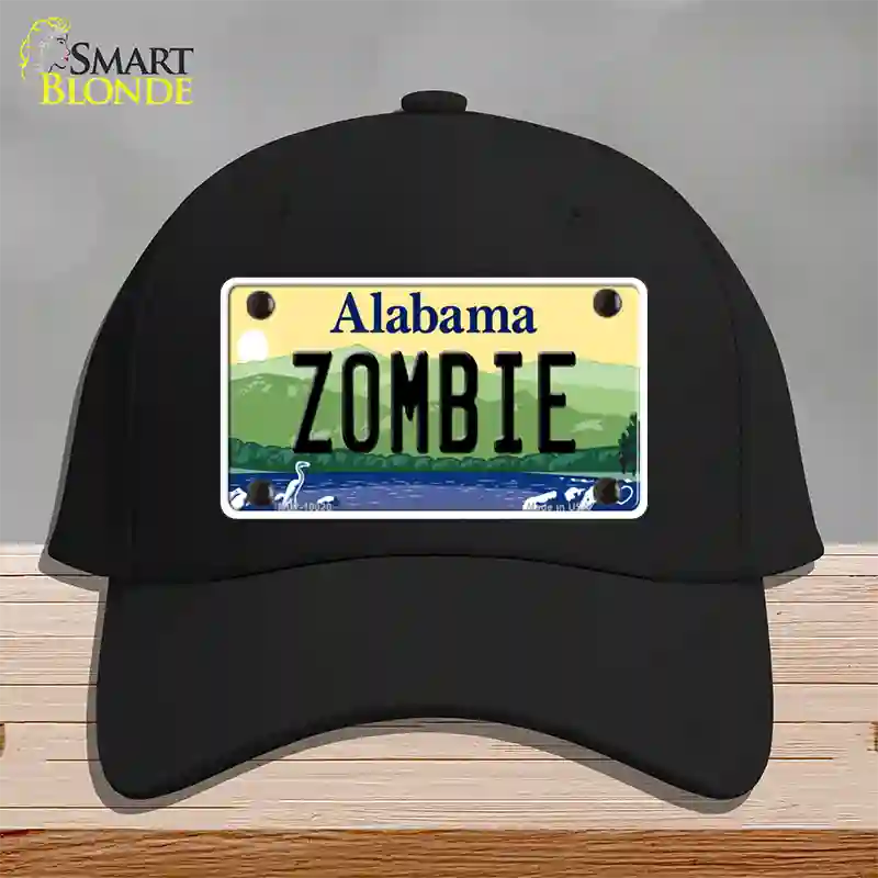 Zombie Alabama Novelty License Plate Hat Cotton / Black