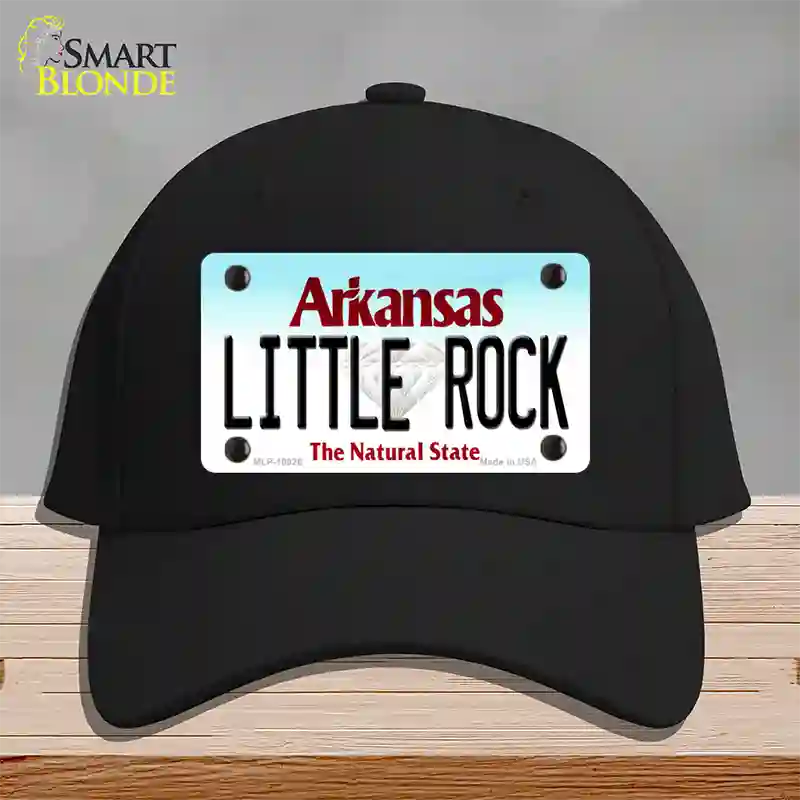 Little Rock Arkansas Novelty License Plate Hat Cotton / Black