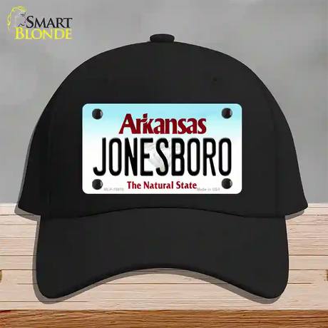 Jonesboro Arkansas Novelty License Plate Hat Cotton / Black