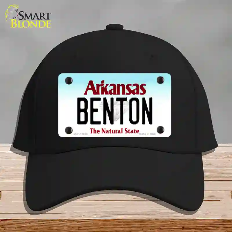 Benton Arkansas Novelty License Plate Hat Cotton / Black