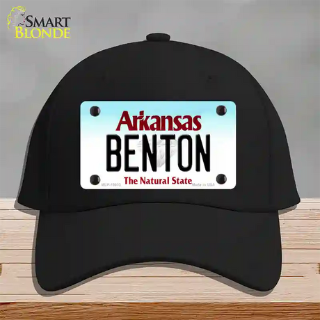 Benton Arkansas Novelty License Plate Hat Cotton / Black