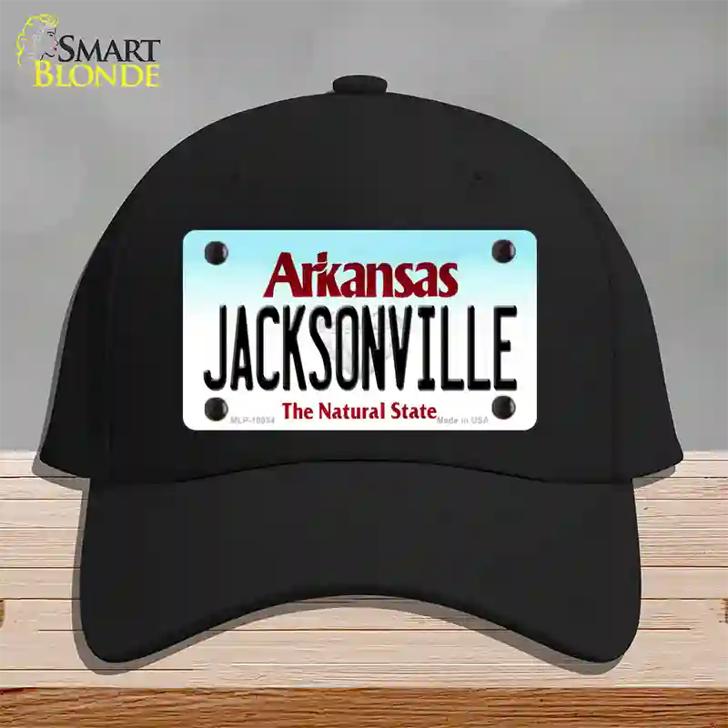 Jacksonville Arkansas Novelty License Plate Hat Cotton / Black