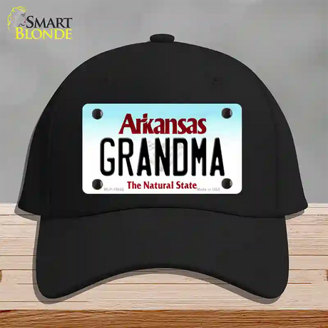 Grandma Arkansas Novelty License Plate Hat Cotton / Black