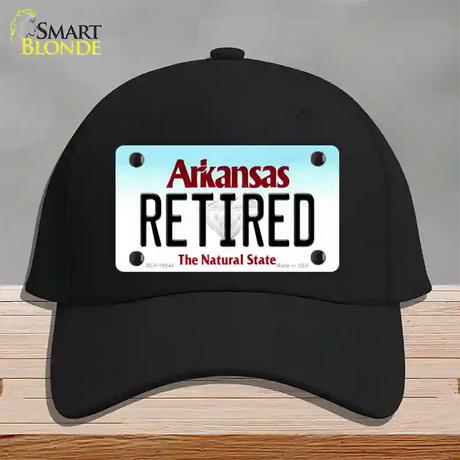 Retired Arkansas Novelty License Plate Hat Cotton / Black