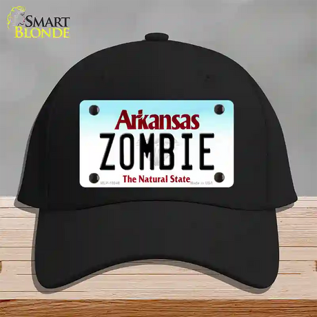 Zombie Arkansas Novelty License Plate Hat Cotton / Black