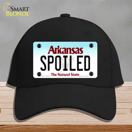 Spoiled Arkansas Novelty License Plate Hat Cotton / Black