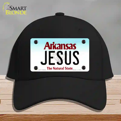 Jesus Arkansas Novelty License Plate Hat Cotton / Black